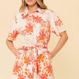SOUTHERNMOST CHARM WOVEN ROMPER