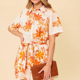 SOUTHERNMOST CHARM WOVEN ROMPER