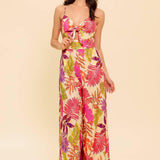 SAFE HAVEN PINK WOVEN JUMPSUIT
