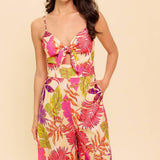 SAFE HAVEN PINK WOVEN JUMPSUIT