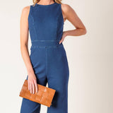 BOOK NOOK MEDIUM INDIGO DENIM JUMPSUIT
