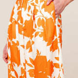 TIME FOR ORANGE TEA WOVEN PANTS