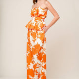 TIME FOR ORANGE TEA WOVEN PANTS