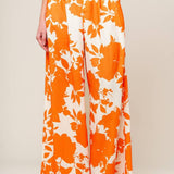 TIME FOR ORANGE TEA WOVEN PANTS