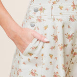 INVITE ONLY OFF WHITE WOVEN ROMPER