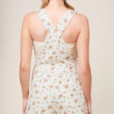 INVITE ONLY OFF WHITE WOVEN ROMPER