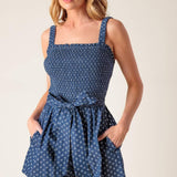FULL FOCUS DENIM WOVEN ROMPER