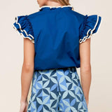 ENTICING DARLING BLUE DENIM SKORT