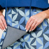 ENTICING DARLING BLUE DENIM SKORT