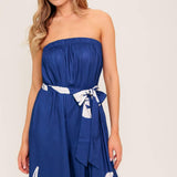 SERENE DAYS NAVY WOVEN JUMPSUIT