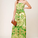 CAMERON MEADOW GREEN WOVEN JUMPSUIT