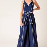 LAYTON NAVY WOVEN JUMPSUIT