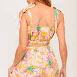 MOONLIT PATHWAY WOVEN ROMPER