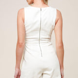 OPEN MINDED DENIM WOVEN SKORT ROMPER