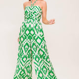 ANGELIC TOUCH GREEN WOVEN JUMPSUIT