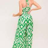 ANGELIC TOUCH GREEN WOVEN JUMPSUIT