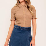 FRENCH MOSS DENIM SKORT