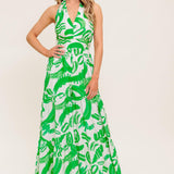 GARDEN WHISPER GREEN WOVEN JUMPSUIT