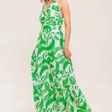 GARDEN WHISPER GREEN WOVEN JUMPSUIT