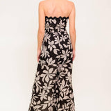 DREAMY ELEGANCE BLACK WOVEN JUMPSUIT