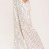 CITRUS FLOW IVORY WOVEN PANTS
