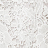 JUST ENOUGH OFF WHITE WOVEN LACE JUMPSUIT