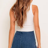 WILD BLUE MORNINGS DENIM SKORT