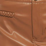 STREET CHIC ESSENTIAL FAUX LEATHER SKORT