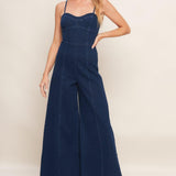 TRENDSETTING MEDIUM INDIGO DENIM JUMPSUIT