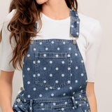 EVERYDAY POLKA OVERALL DENIM JUMPSUIT
