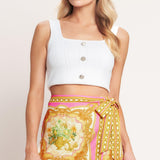 VINTAGE HEIRESS WOVEN SKORT