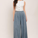 RELAXED DRAPE LIGHTWEIGHT DENIM PANTS