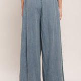 RELAXED DRAPE LIGHTWEIGHT DENIM PANTS