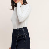 WEEKEND READY DENIM SKIRT