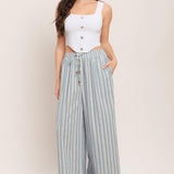 COASTAL DAY STRIP WOVEN PANTS