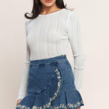 SPRING DAY DENIM SKORT