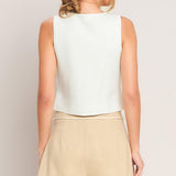 ELEVATED ESSENTIAL WOVEN SKORT