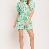GARDEN GLOW WOVEN ROMPER