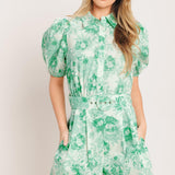 GARDEN GLOW WOVEN ROMPER