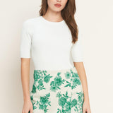BOTANICAL POP WOVEN SKORT