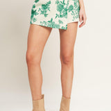 BOTANICAL POP WOVEN SKORT