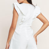JUST FEELS RIGHT WOVEN ROMPER