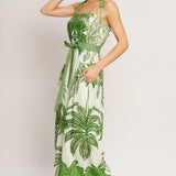 PALM LUXE WOVEN JUMPSUIT