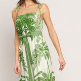PALM LUXE WOVEN JUMPSUIT