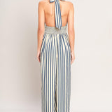 NAUTICAL BREEZE STRIPE WOVEN JUMPSUIT