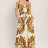 DESERT SUNBURST WOVEN JUMPSUIT