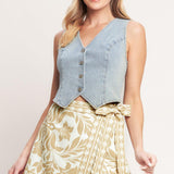 PALM BAZAAR WOVEN SKORT
