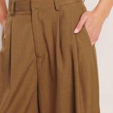 UMBER FLOW WOVEN WIDE LEG PANTS