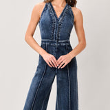 COOL STRUCTURE DENIM JUMPSUIT