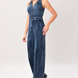 COOL STRUCTURE DENIM JUMPSUIT